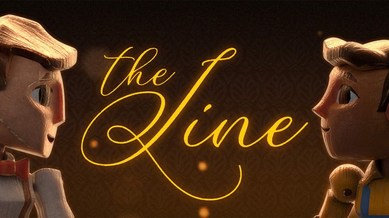 Poster for immersive VR experience, The Line, at ArtScience Museum