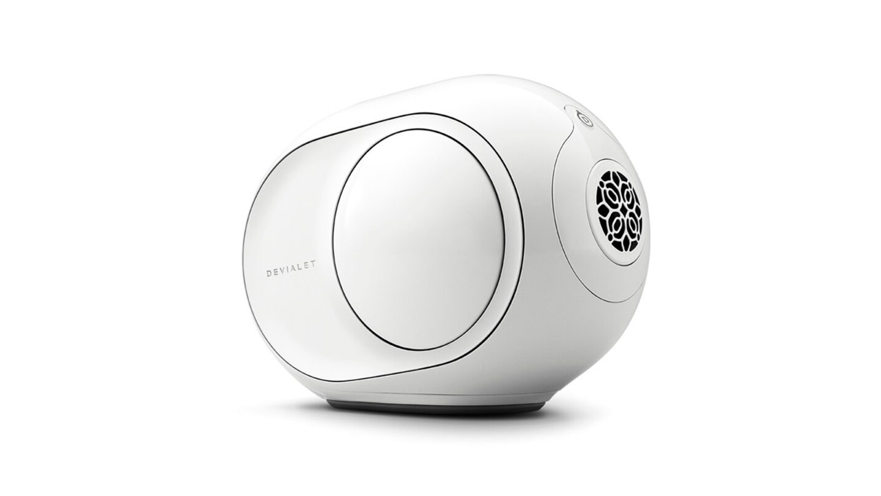 White speaker, an ideal tech gift for women from Devialet at The Shoppes, Marina Bay Sands