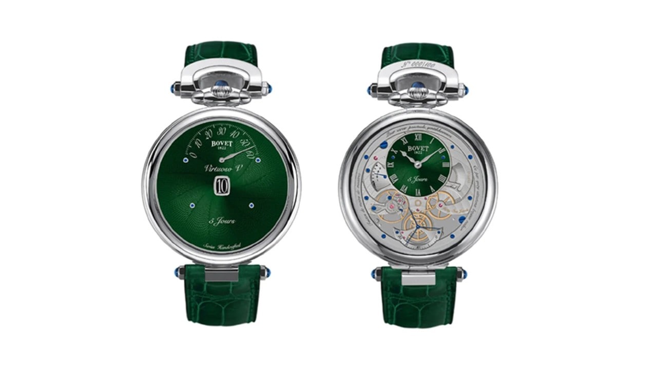 Watches from the Virtuoso collection by luxury watch brand, Bovet Fleurier
