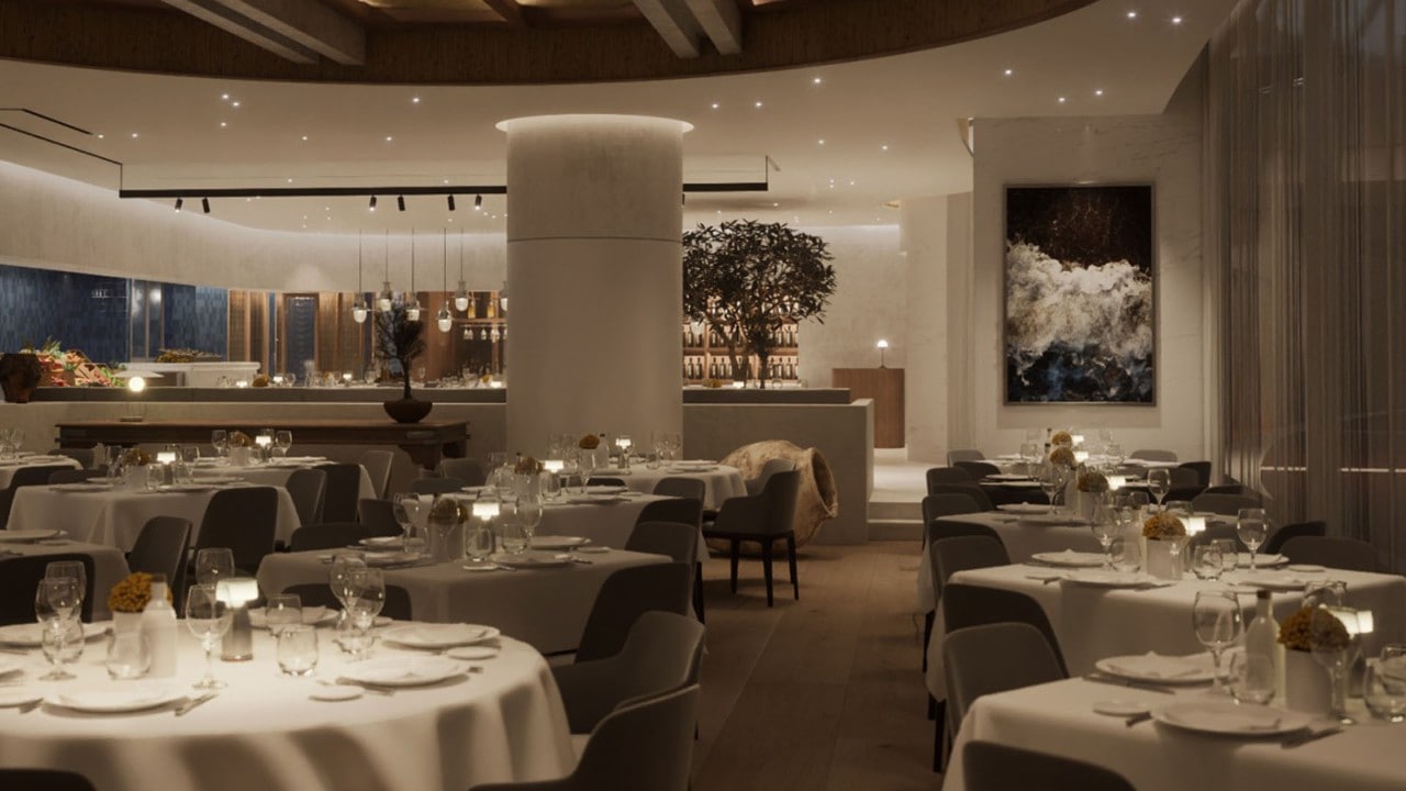 Interior of Estiatorio Milos