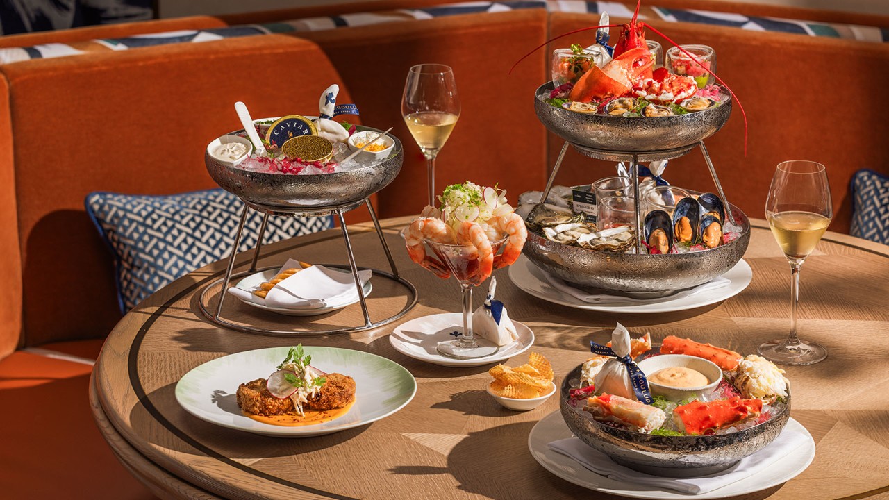 Fresh oysters served at the best seafood restaurants in Singapore at Marina Bay Sands