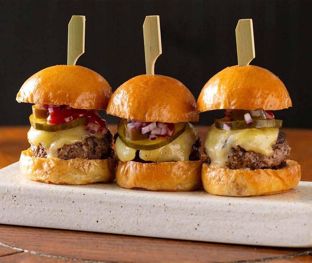 Angus beef sliders served at the best burger places in Singapore
