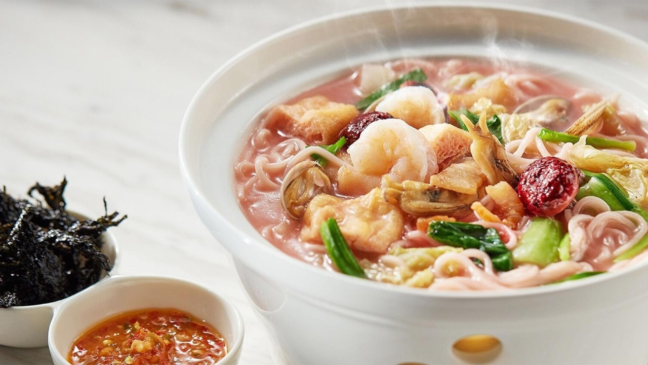 Soup noodles at the top Chinese casual dining spot in Singapore, at PUTIEN