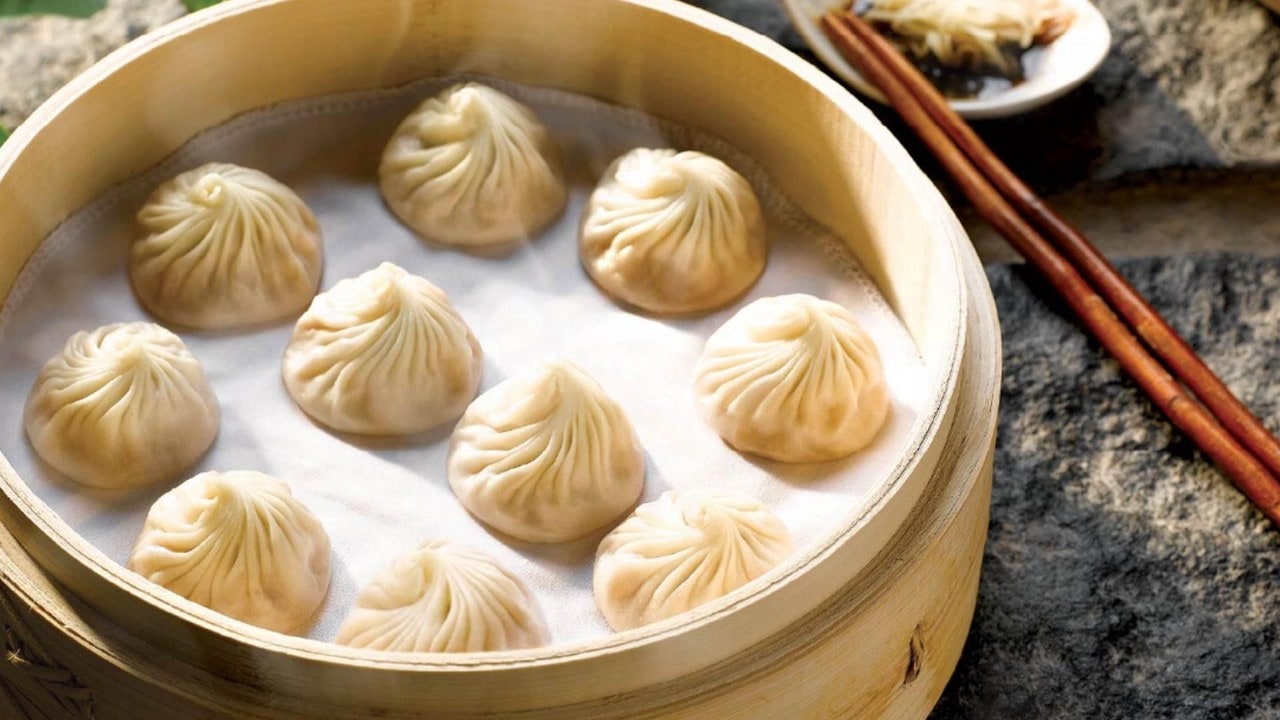 Xiao Long Bao in a basket at the best Chinese casual dining restaurant, Din Tai Fung in Singapore