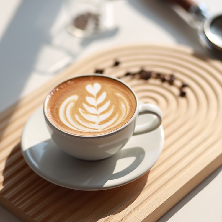 Cup of latte with latte art, the best coffee to get in Singapore