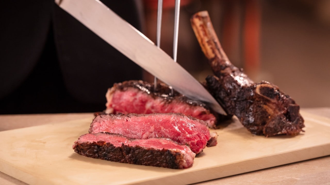 Steak from CUT, a fine dining steakhouse restaurant in Singapore