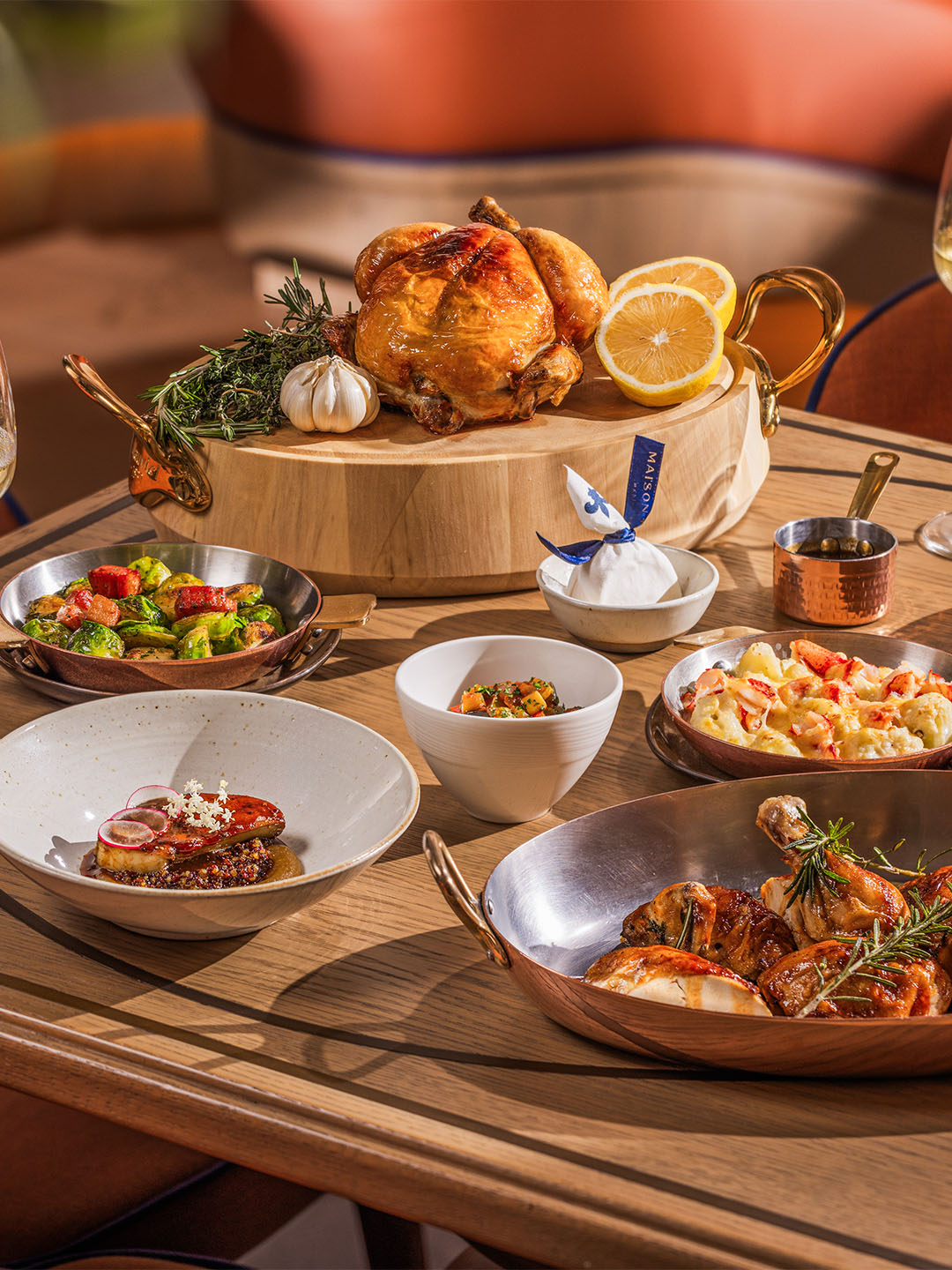 Hearty meat selections from Maison Boulud, a French fine dining restaurant in Singapore