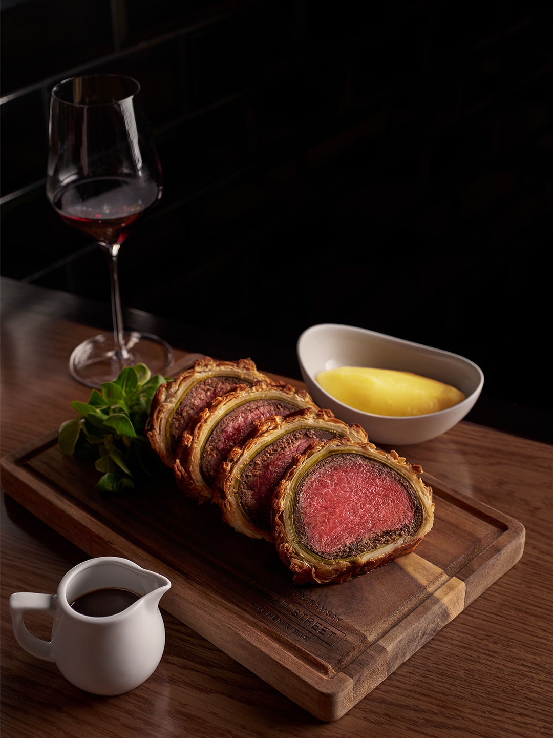 The famed Beef Wellington by Gordon Ramsay at the best dinner place in Singapore