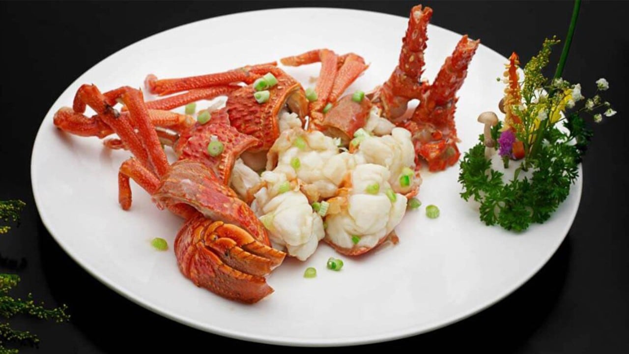 Steamed Lobster from Imperial Treasure Marina Bay Sands, a fine dining Chinese restaurant