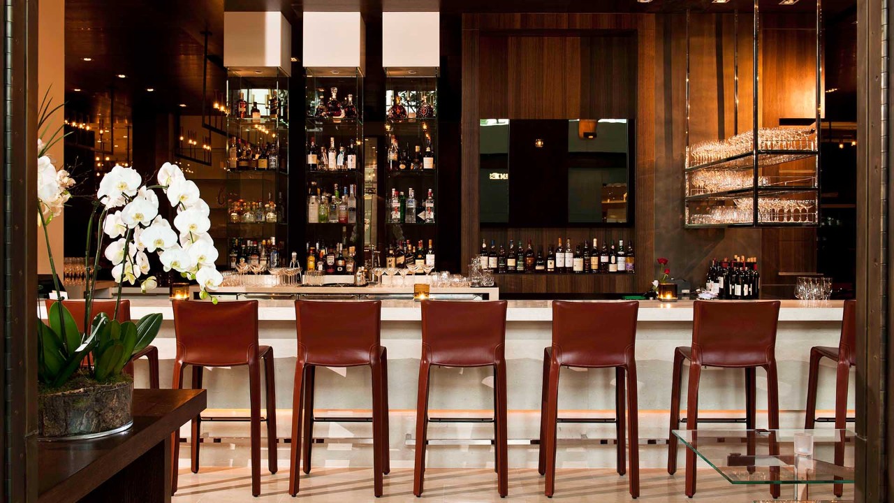 Bar Counter at CUT by Wolfgang Puck, a fine dining restaurant in Singapore