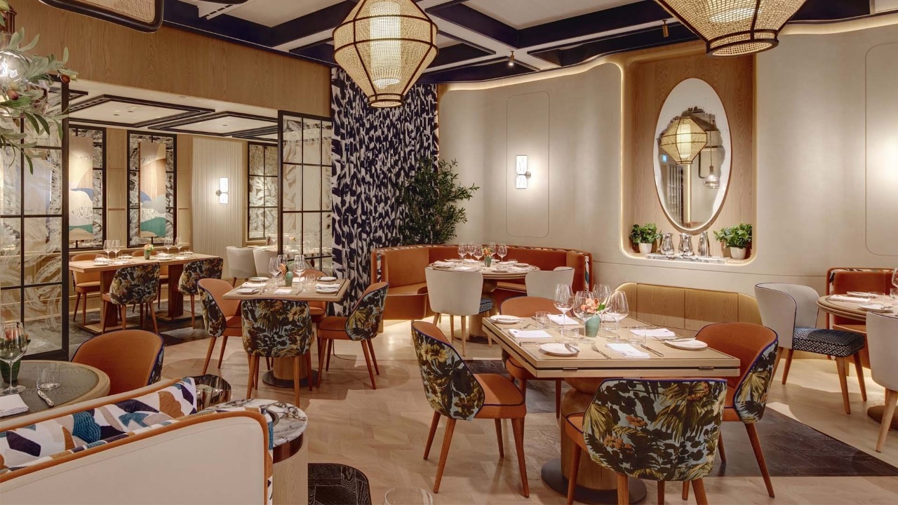 Interior Dining Area of Maison Boulud at Marina Bay Sands, a French restaurant in Singapore