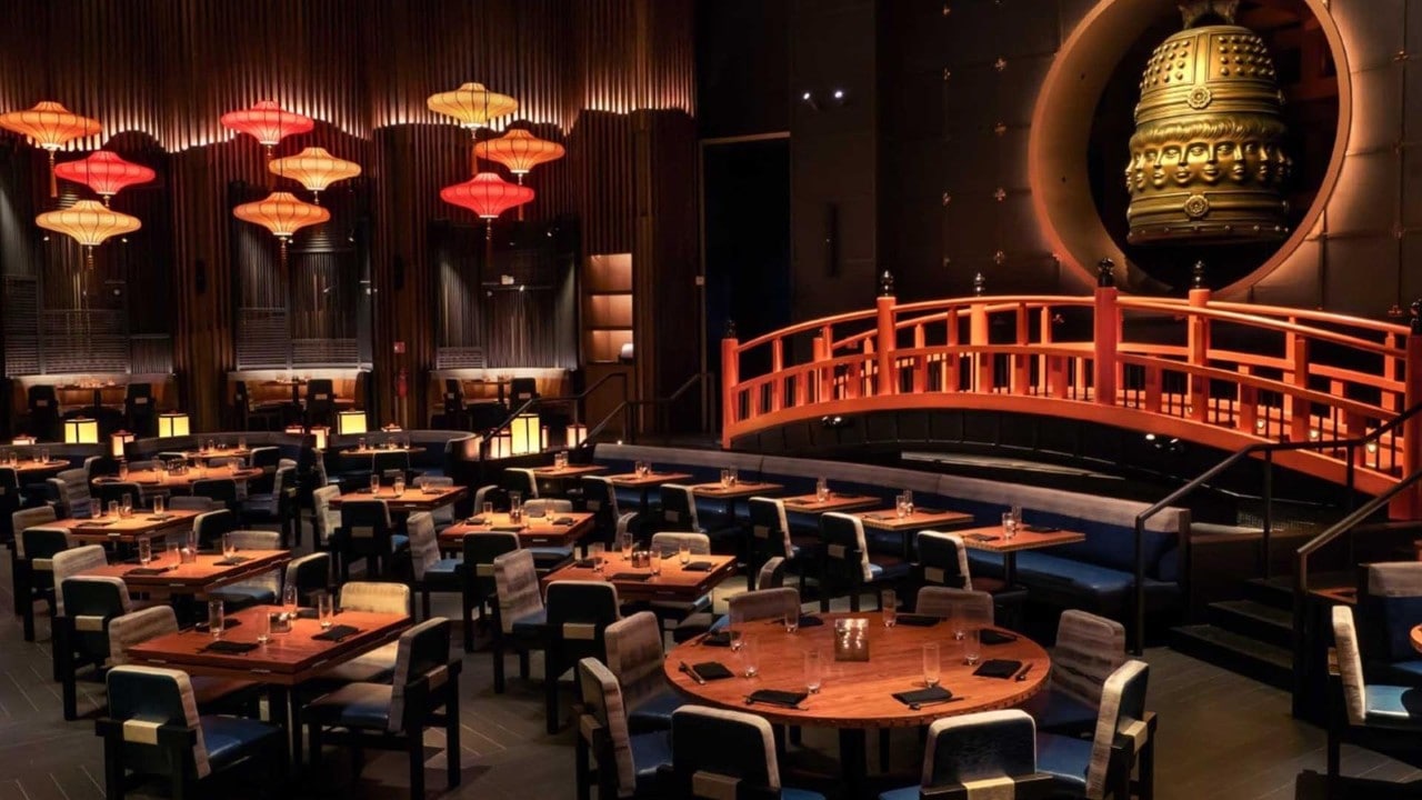 Interior of KOMA, a fine dining restaurant in Singapore