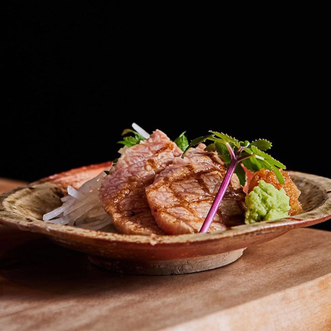 A dish from MICHELIN-starred restaurant Waku Ghin
