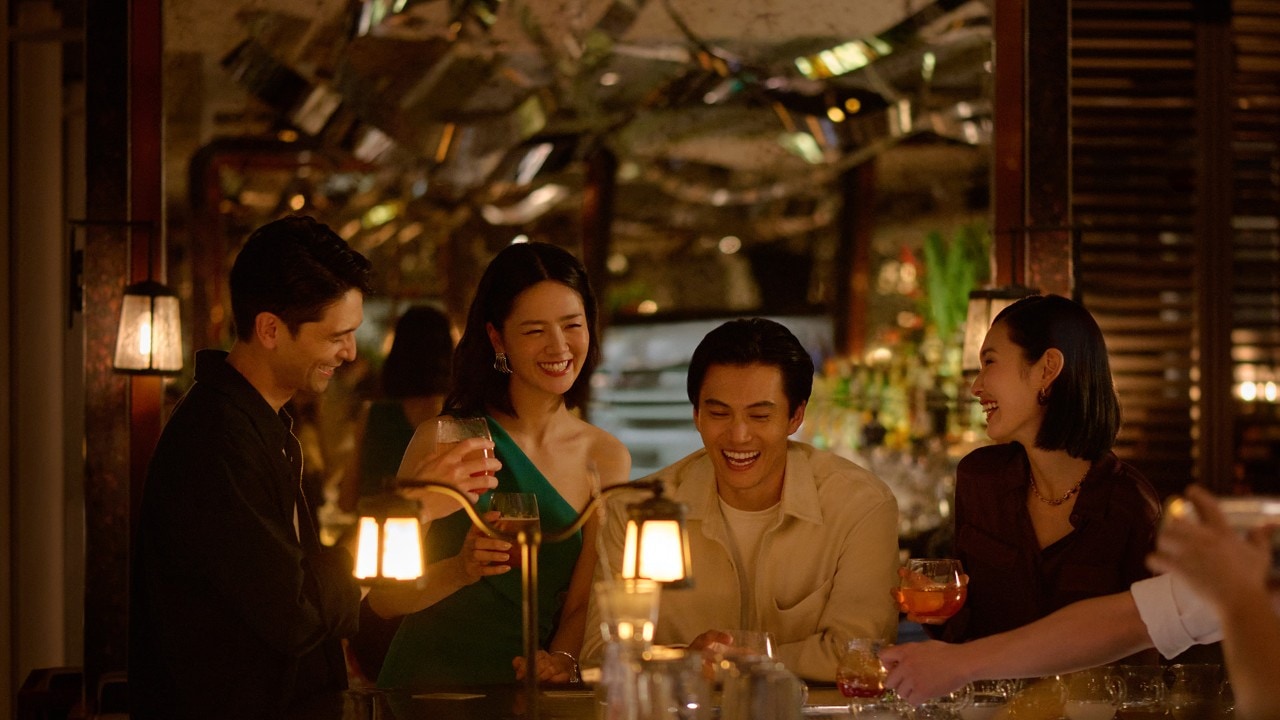 Spago Bar & Lounge, a rooftop bar at Marina Bay Sands, one of the best places for gathering with friends after work in Singapore