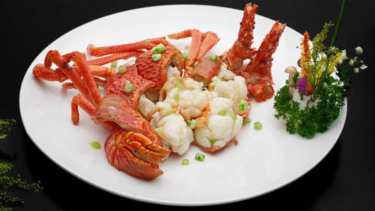 Steamed lobster at Imperial Treasure Fine Chinese Cuisine in Singapore, which has an extensive seafood menu