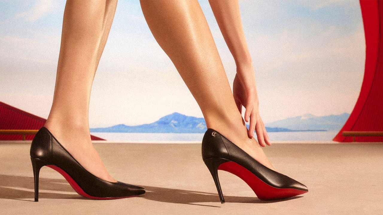 Black heels with an iconic red sole, a perfect pair of heels for Mother's Day gift