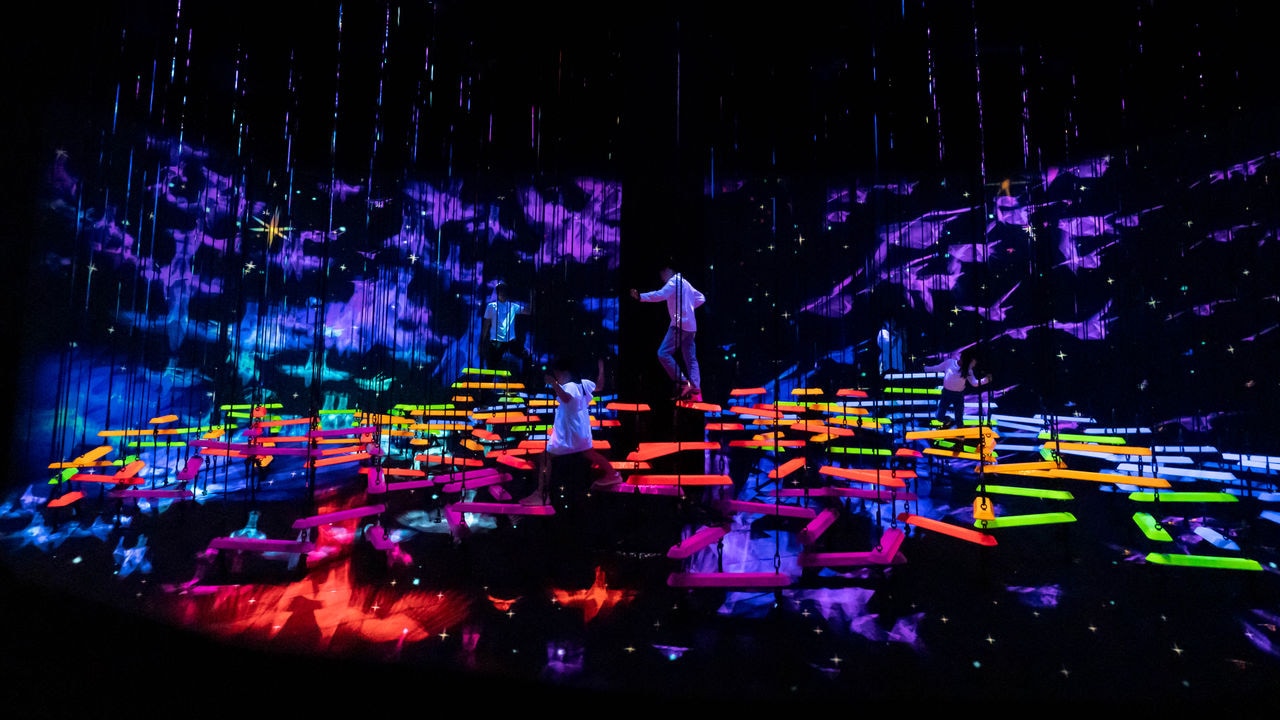 Aerial Climbing Through A Flock of Colored Birds_2 (credit to teamLab).jpg