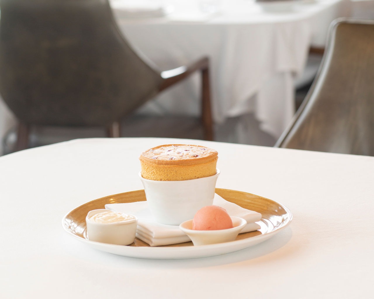 Spago Dining Room by Wolfgang Puck_Caramel Souffle.jpg